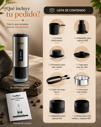 Cafetera Espresso Portátil 3 en 1 | Compatible con Cápsulas NES® y DG®
