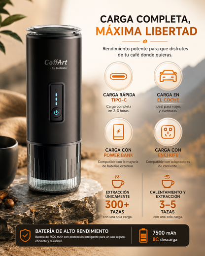 Cafetera Espresso Portátil 3 en 1 | Compatible con Cápsulas NES® y DG®