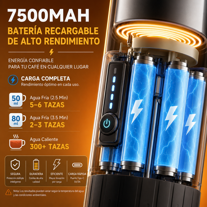 Cafetera Espresso Portátil 3 en 1 | Compatible con Cápsulas NES® y DG®