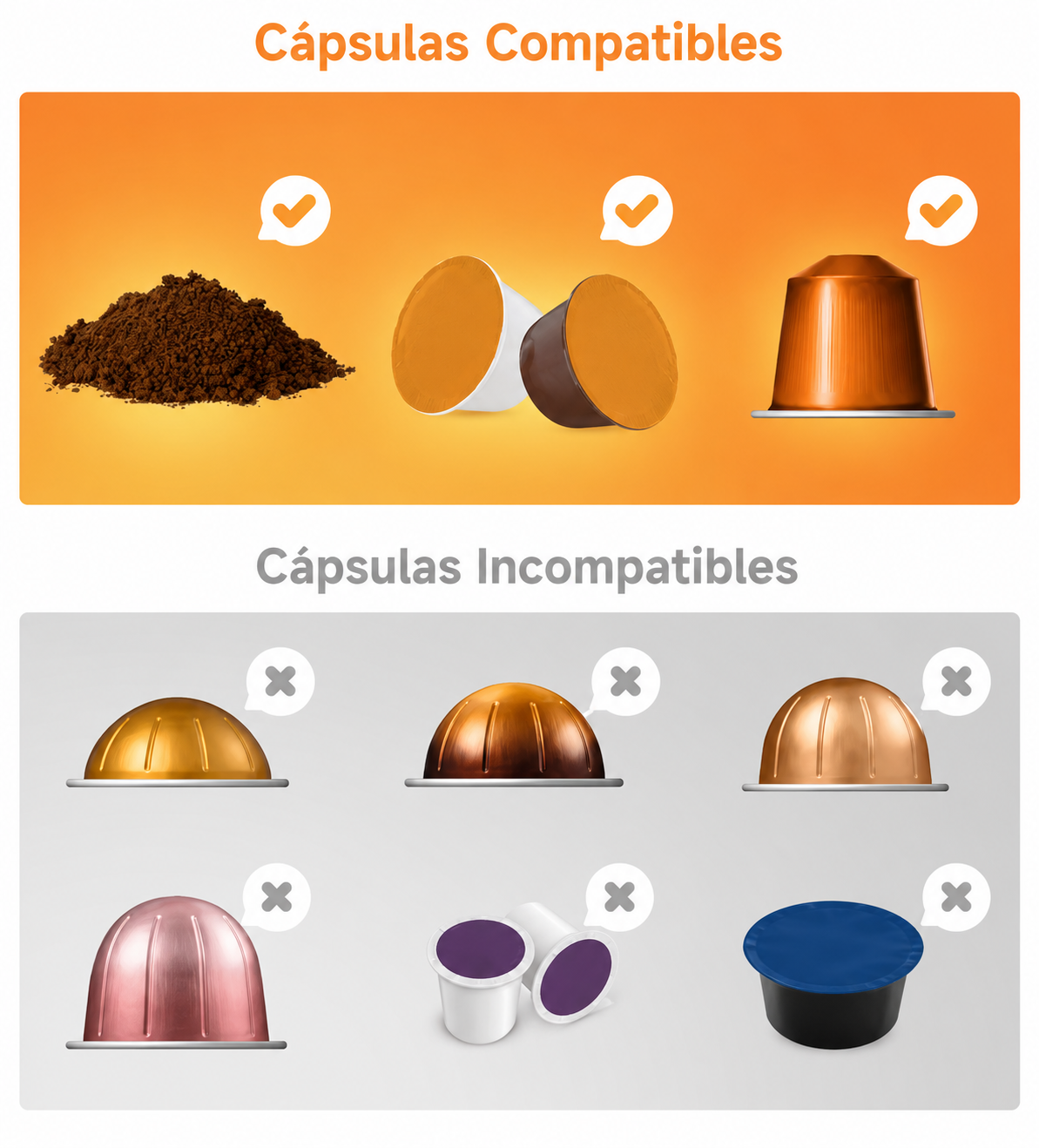 Cafetera Espresso Portátil 3 en 1 | Compatible con Cápsulas NES® y DG®