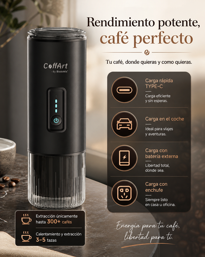 Cafetera Espresso Portátil 3 en 1 | Compatible con Cápsulas NES® y DG®